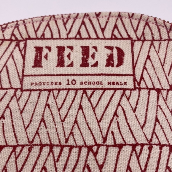 NEW FEED x Clarins Red Coin Zippered Purse - Picture 3 of 7